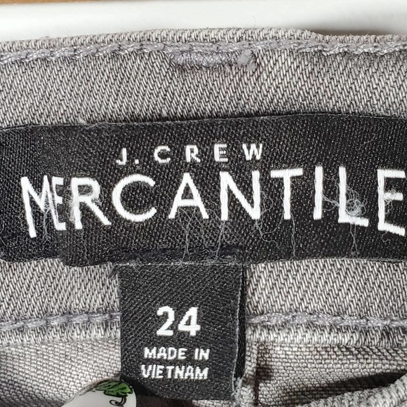 J. Crew Mercantile Mid-Rise Skinny Jean Valley Wash Gray Size 24 - Picture 5 of 11